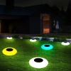 Cross-border best-selling led solar flying disc lights, outdoor waterproof lawn lights, villa swimming pool lights, water surface floating lights details Picture